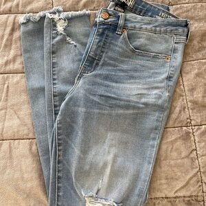 Rewash Light Blue Distressed Skinny Jeans